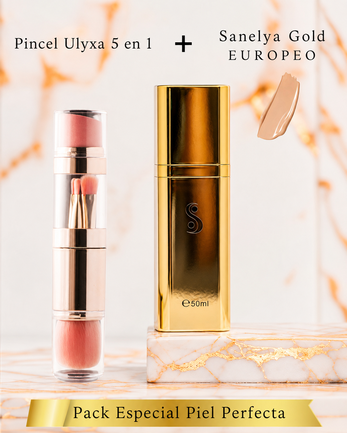 Pack Spécial Skin perfect | Sanelya Gold + UlyxaBrush | - ULYXA