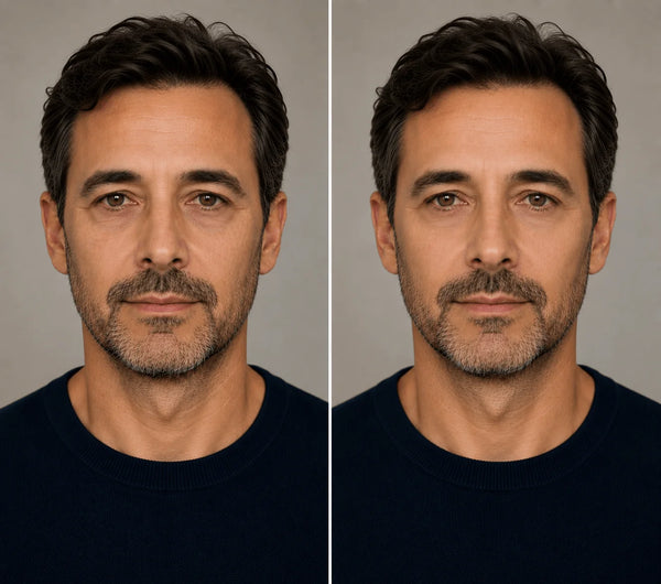 Avant / Après de Ojeras atenuadas