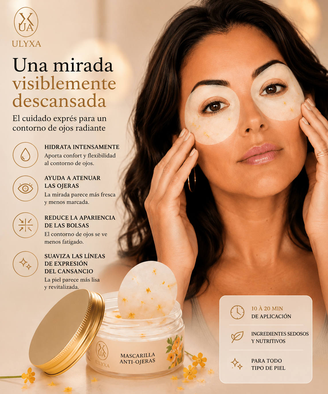 Mascarilla antiojeras y antiarrugas