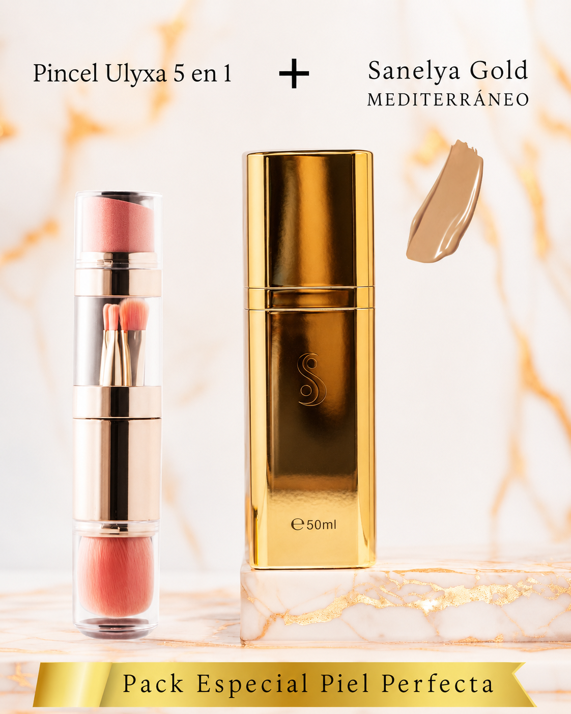 Pack Spécial Skin perfect | Sanelya Gold + UlyxaBrush | - ULYXA